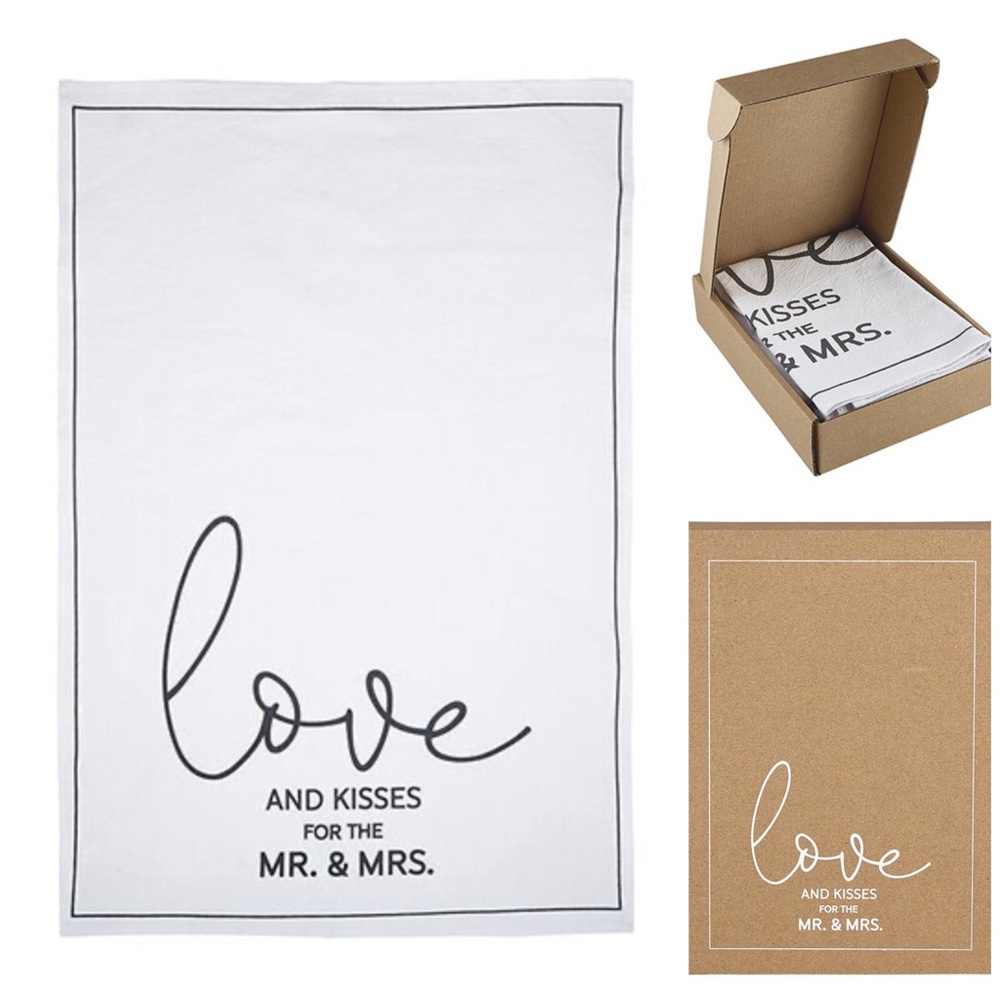 New in box! NWT! Love & Kisses Tea Towel
